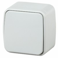 3-103-01 Intro Переключатель, 10А-250В, IP20, ОУ, Polo, белый