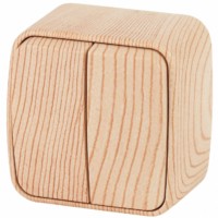 Выключатель 2кл. 10А-250В IP20 ОП Polo сосна Intro Эра 3-104-11