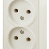 3-203-02 Intro Розетка 2х2P 16А-250В IP20 ОП Polo сл.кость