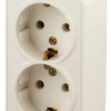 3-204-02 Intro Розетка 2х2P+E Schuko 16А-250В IP20 ОП Polo сл.кость