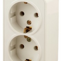 3-204-02 Intro Розетка 2х2P+E Schuko 16А-250В IP20 ОП Polo сл.кость