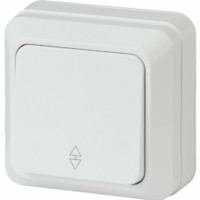 2-103-01 Intro Переключатель, 10А-250В, IP20, ОУ, Quadro, белый