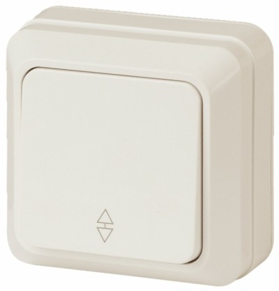 2-103-02 Intro Переключатель, 10А-250В, IP20, ОУ, Quadro, сл.кость