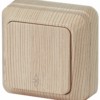 2-103-11 Intro Переключатель, 10А-250В, IP20, ОУ, Quadro, сосна