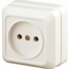 2-201-02 Intro Розетка 2P 16А-250В IP20 ОП Quadro сл.кость