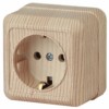 2-202-11 Intro Розетка 2P+E Schuko 16А-250В IP20 ОП Quadro сосна