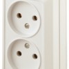 2-203-02 Intro Розетка 2х2P 16А-250В IP20 ОП Quadro сл.кость