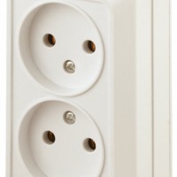 2-203-02 Intro Розетка 2х2P 16А-250В IP20 ОП Quadro сл.кость