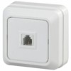 Розетка ТФ Intro RJ11 IP20 ОП Quadro белый