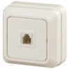 Розетка ТФ Intro RJ11 IP20 ОП Quadro сл.кость