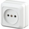 2Э-201-01 Intro Розетка 2P 16А-250В ОП б.м.п. Quadro белый