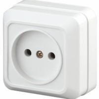 2Э-201-01 Intro Розетка 2P 16А-250В ОП б.м.п. Quadro белый