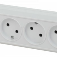 Розетка Intro Quadro 2-207-01 четырехместная 4х2P 16А-250В IP20 ОП белый