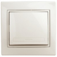 Выключатель 1кл. 10А-250В IP20 СП Plano сл.кость Intro Эра 1-101-02