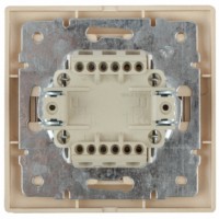 Выключатель 1кл. 10А-250В IP20 СП Plano алюминий Intro Эра 1-101-03