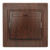 Выключатель 1кл. с инд. 10А-250В IP20 СП Plano венге Intro Эра 1-102-10