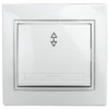 1-103-01 Intro Переключатель, 10А-250В, IP20, СУ, Plano, белый