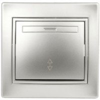 1-103-03 Intro Переключатель, 10А-250В, IP20, СУ, Plano, алюминий