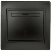 1-103-05 Intro Переключатель, 10А-250В, IP20, СУ, Plano, антрацит