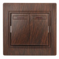 Выключатель 2кл. с инд. 10А-250В IP20 СП Plano венге Intro Эра 1-105-10