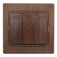 Выключатель 3кл. 10А-250В IP20 СП Plano венге Intro Эра 1-106-10