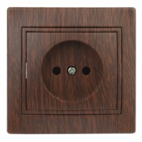 1-201-10 Intro Розетка 2P 16А-250В IP20 СП Plano венге