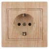 1-202-11 Intro Розетка 2P+E Schuko 16А-250В IP20 СП Plano сосна