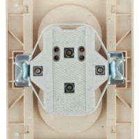 1-204-02 Intro Розетка 2х2P 16А-250В IP20 СП Plano сл.кость