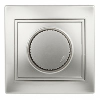 Диммер СЭПп 600Вт 230В IP20 СУ Plano алюминий 1-401-03 Intro