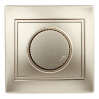 Диммер СЭПп 600Вт 230В IP20 СУ Plano шампань 1-401-04 Intro