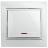 Выключатель 1кл. с инд. 10А-250В СП Plano белый Intro Эра 1Э-102-01