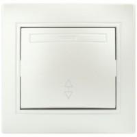 Переключатель Intro Plano 1-103-06 одноклавишный 10А-250В, IP20, СУ, перламутр