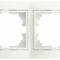 Рамка для розеток и выключателей Intro Plano 1-504-06 на 4 поста горизонтальная, СУ, перламутр