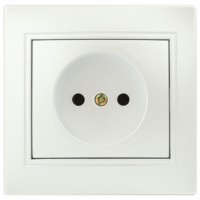 Розетка Intro Plano 1-201-06 2P 16А-250В IP20 СП перламутр