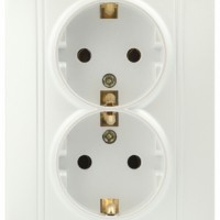 Розетка Intro Plano 1-205-06 с/з двойная 2X2P+E Schuko 16А-250В IP20 СП перламутр