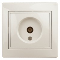 Розетка Intro Plano 1-301-02 ТВ одиночная IP20 СП слоновая кость