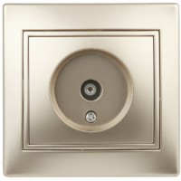 Розетка Intro Plano 1-301-04 ТВ одиночная IP20 СП шампань