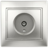 Розетка Intro Plano 1-301-03 ТВ одиночная IP20 СП алюминий