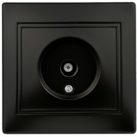 Розетка Intro Plano 1-301-05 ТВ одиночная IP20 СП Plano антрацит