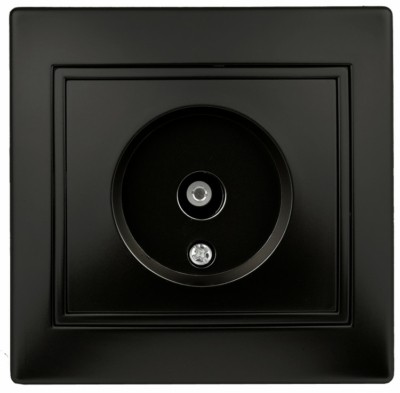 Розетка Intro Plano 1-301-05 ТВ одиночная IP20 СП Plano антрацит