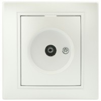 Розетка Intro Plano 1-301-06 ТВ одиночная IP20 СП перламутр