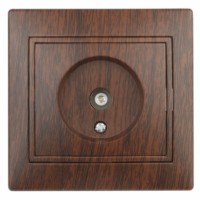 Розетка Intro Plano 1-301-10 ТВ одиночная IP20 СП венге