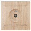Розетка Intro Plano 1-301-11 ТВ одиночная IP20 СП сосна
