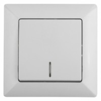 Выключатель 1кл. с инд. 10А-250В СП Solo белый Intro Эра 4-102-01