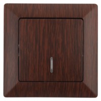 Выключатель 1кл. с инд. 10А-250В СП Solo венге Intro Эра 4-102-10