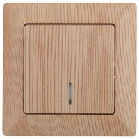 Выключатель 1кл. с инд. 10А-250В СП Solo сосна Intro Эра 4-102-11