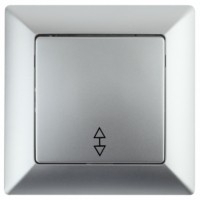 4-103-03 Intro Переключатель, 10А-250В, СУ, Solo, алюминий