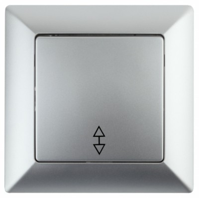 4-103-03 Intro Переключатель, 10А-250В, СУ, Solo, алюминий