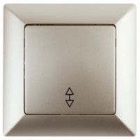 4-103-04 Intro Переключатель, 10А-250В, СУ, Solo, шампань