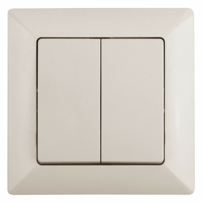 Выключатель 2кл. 10А-250В СП Solo сл.кость Intro Эра 4-104-02